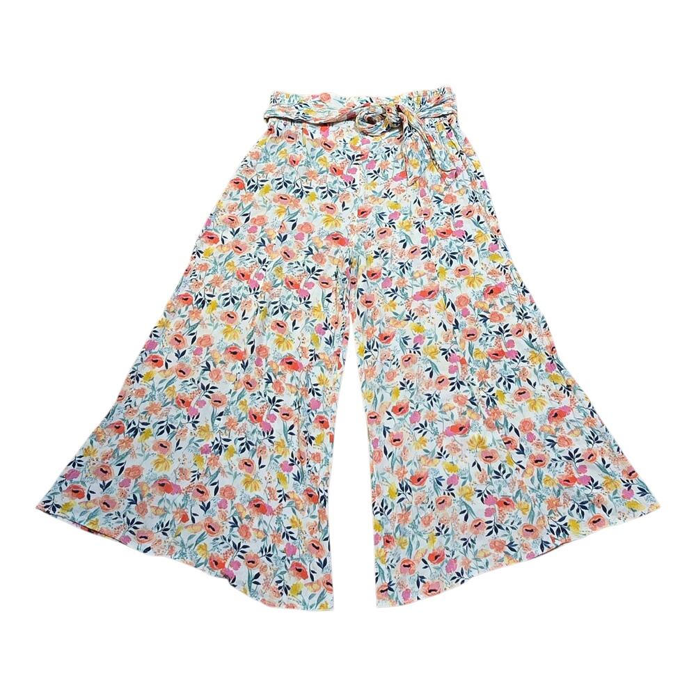 Rip Curl Wide Leg Floral Print High Waist Boho Coastal Pants Size XL